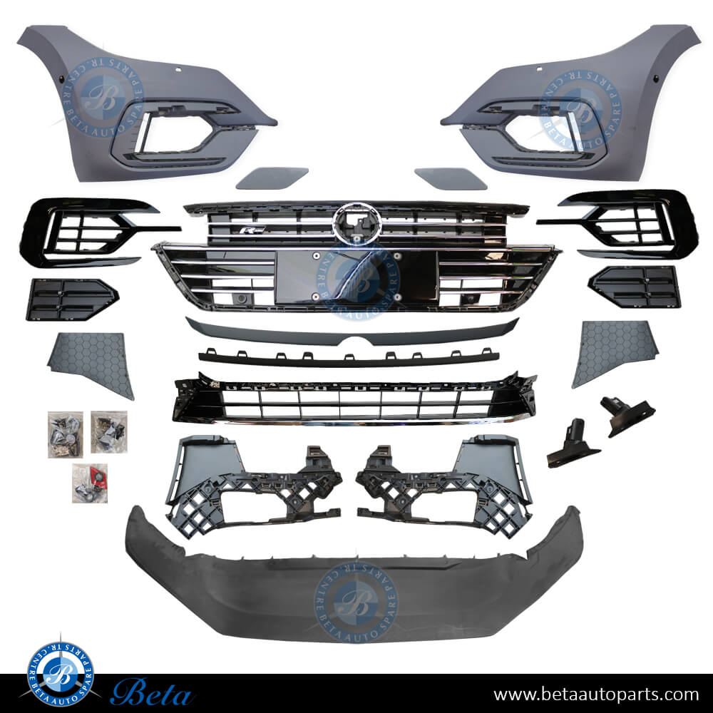 Front Bumper assembly for Volkswagen Arteon R-Line 2018-Up models, Part Number 3G8807013 / 3G8807014G Front Bumper assembly for Volkswagen Arteon R-Line 2018-Up models, Part Number 3G8807013 / 3G8807014G